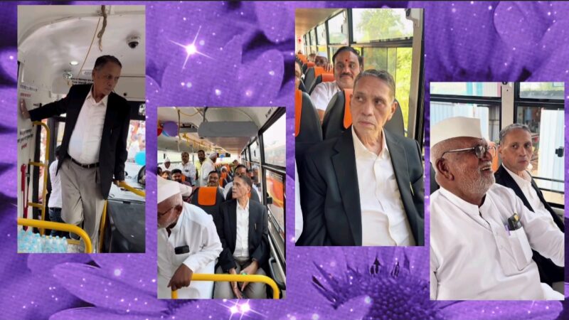 माजी मंत्री दिलीप वळसे पाटील यांचा ३६ वर्षानंतर एसटीचा प्रवास ; पहा व्हिडिओ
