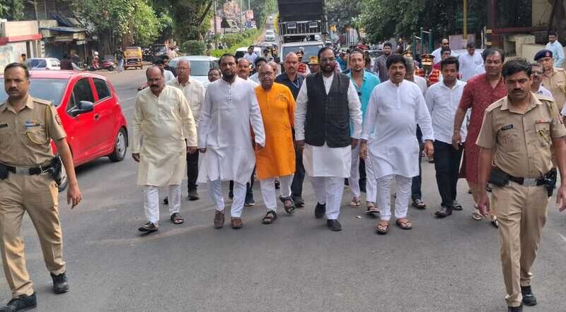 कामगारनेते यशवंत भोसले यांच्या पुढाकारातून प्रथमच माजी खासदार अमर साबळे यांच्या हस्ते सीमोल्लंघन सोहळा