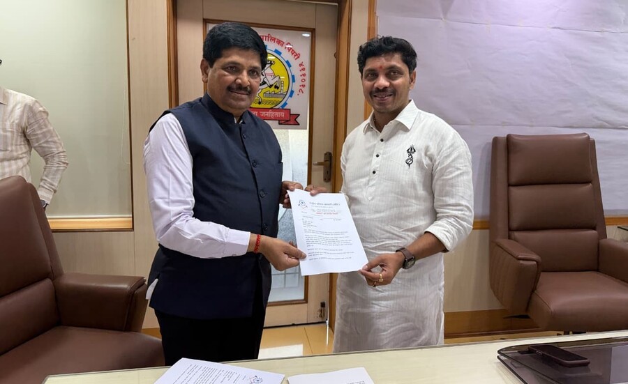 महापौर रवी लांडगे यांचे महानगरपालिकेला कंत्राटी कर्मचाऱ्यांना बोनस व वेतन अदा करण्याचे आदेश
